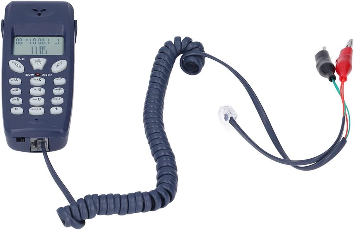 Bedraad Telefoon - Vaste Telefoon - Thuisgebruik Kantoor - LCD Scherm - 17 x 10 x 4 cm - Zwart