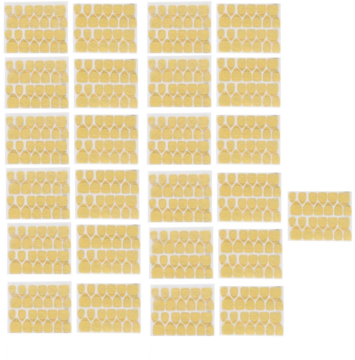 Dailygoods- Nagelstickers 25 Stuks - Dubbelzijdig Klevend - Waterdicht - Ademend - Transparant - Hars 60 x 83 mm - Nagelgel