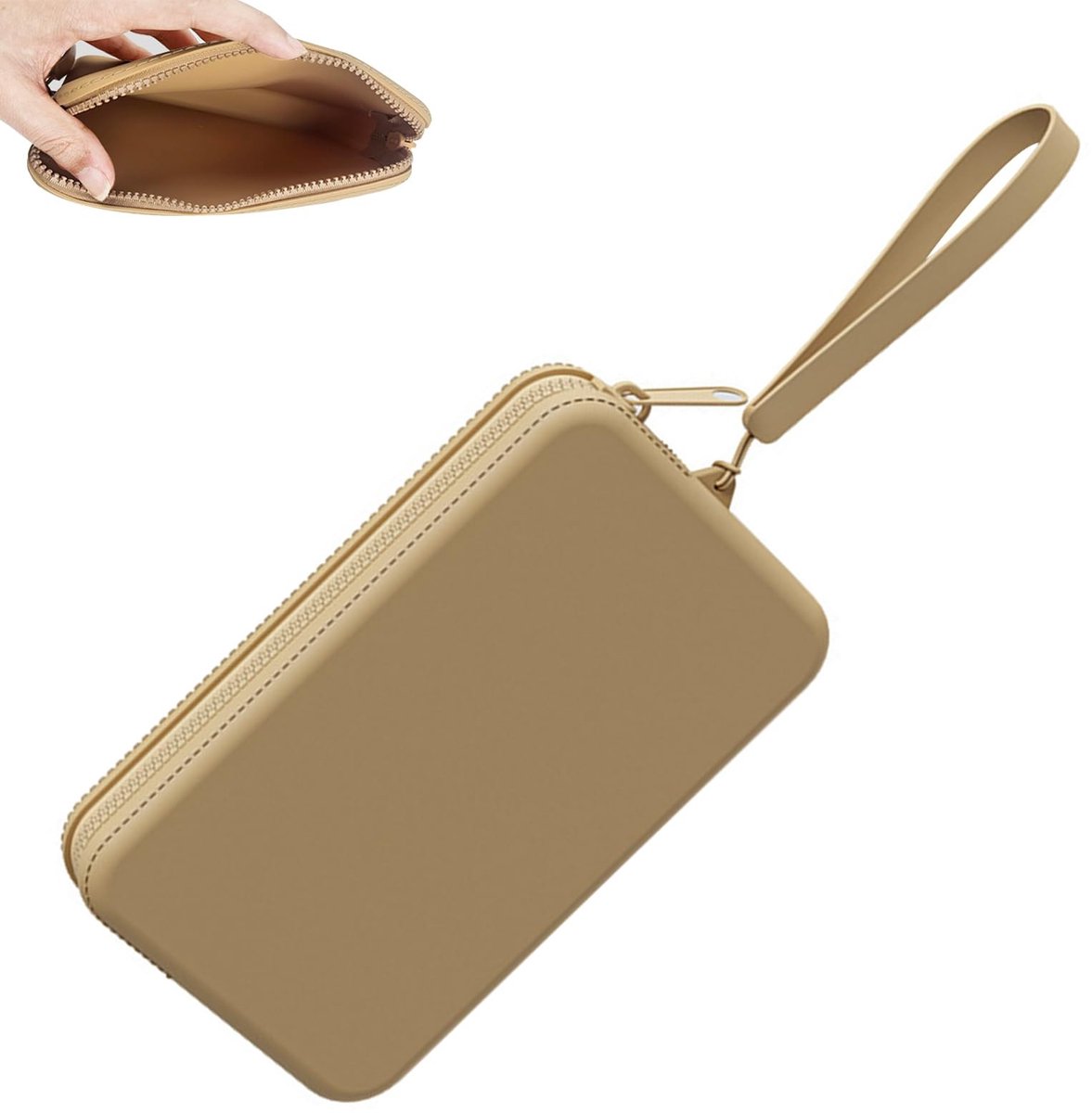 Dailygoods- Make-up Tas Waterdicht - Cosmetische Tas - Reisbagage - Klein - Modern Design - Sterke Siliconen - Cosmetica Tas