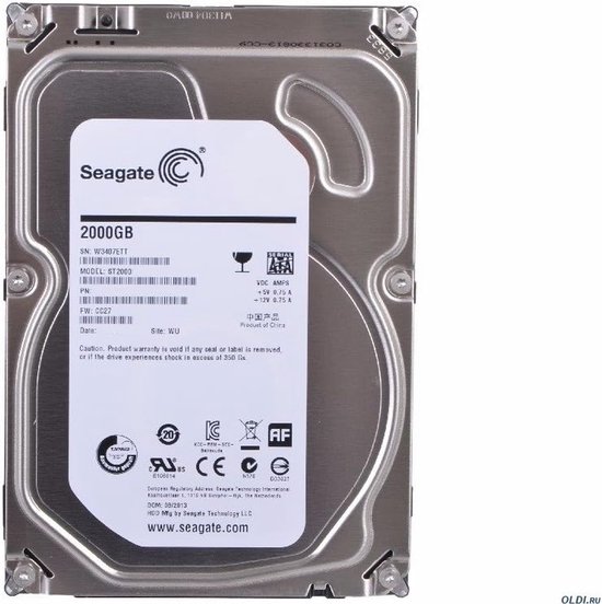 Interne Harde Schijf - Opslagstation - Data Opslag - Hoge Snelheid - 1 TB - Zwart van Interne Harde Schijf — afbeelding 3