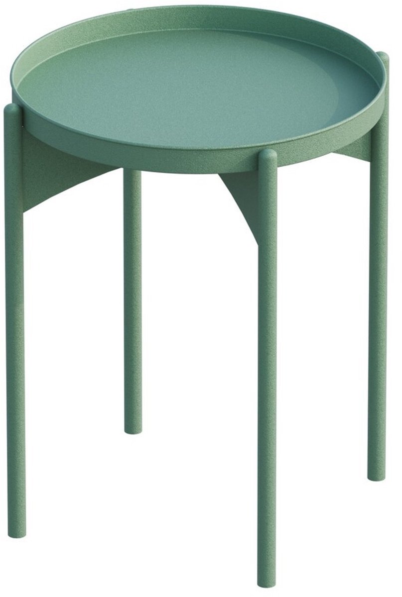CALICOSY - Bijzettafel met rond metalen blad H57 cm - COLE