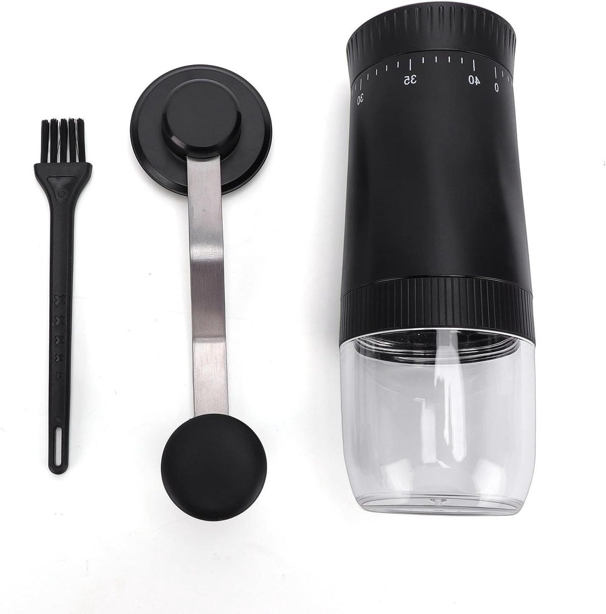 Handmatige Koffiemolen Draagbare Molen Verse Koffie 40 Maalinstellingen 90 ml Capaciteit Zwart