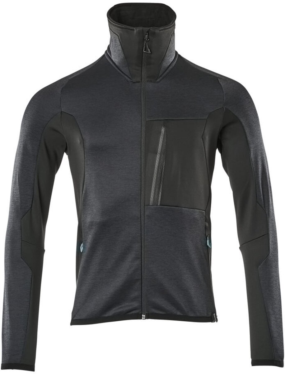 Mascot Advanced Fleecetrui met rits 17103-316 - donkermarine/zwart - 2XL