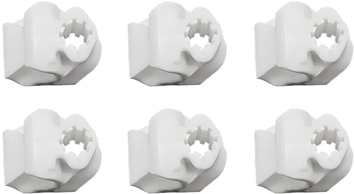 Dailygoods- Slangklemmen Assortiment - 6 Stuks - Stevig PA-Materiaal - Universeel - Compact - Afmetingen 5,7 x 14 x 19,3 mm - Remklemmen