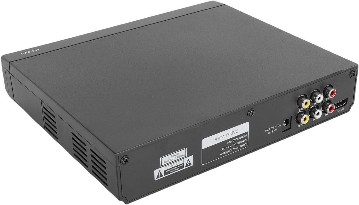 Dvd-speler - Multimedia speler - Home cinema - 1080p Opschaling - 990 Gram - Zwart