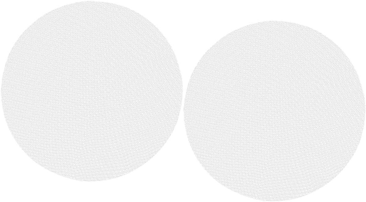 Herbruikbare Stoommatten - Anti-kleef Pads - Gezond Koken - Direct Contact Voedsel - 6 Vellen 26cm - Wit