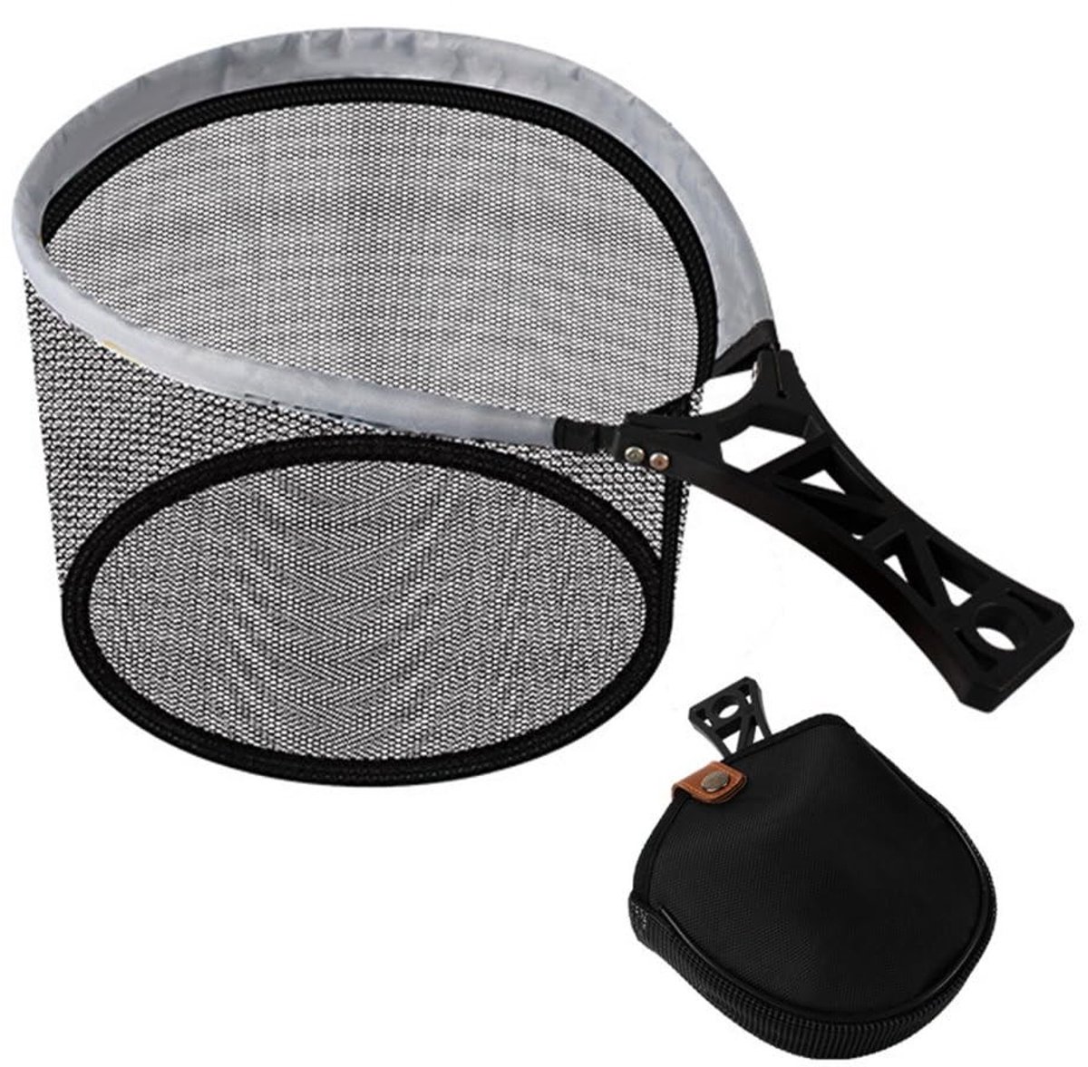 Dailygoods- Visnet Opvouwbaar - Zoetwatervisnet - Verdikte Metalen Ring - Slijtvast Handvat - Inclusief Opbergtas - Lichtgewicht Ontwerp - Vissen