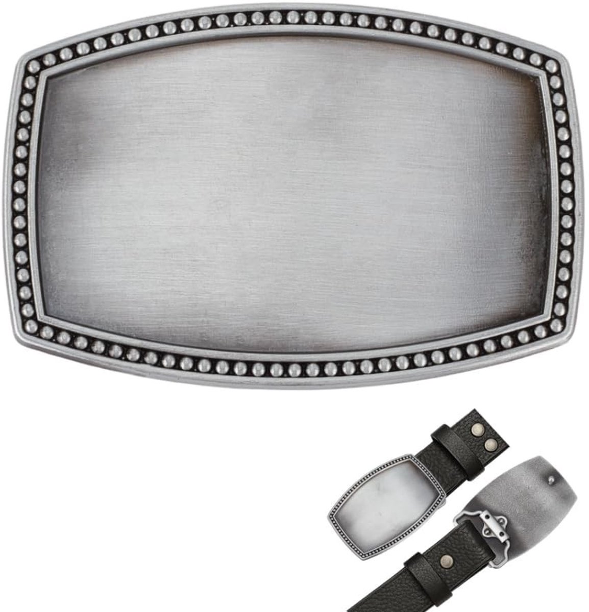 Dailygoods- Riemgesp Vintage - Western Gesp - Legering - Geschikt voor 4,4 cm Bandjes - Sterk en Slijtvast - Eenvoudige Rieminstelling - Riem