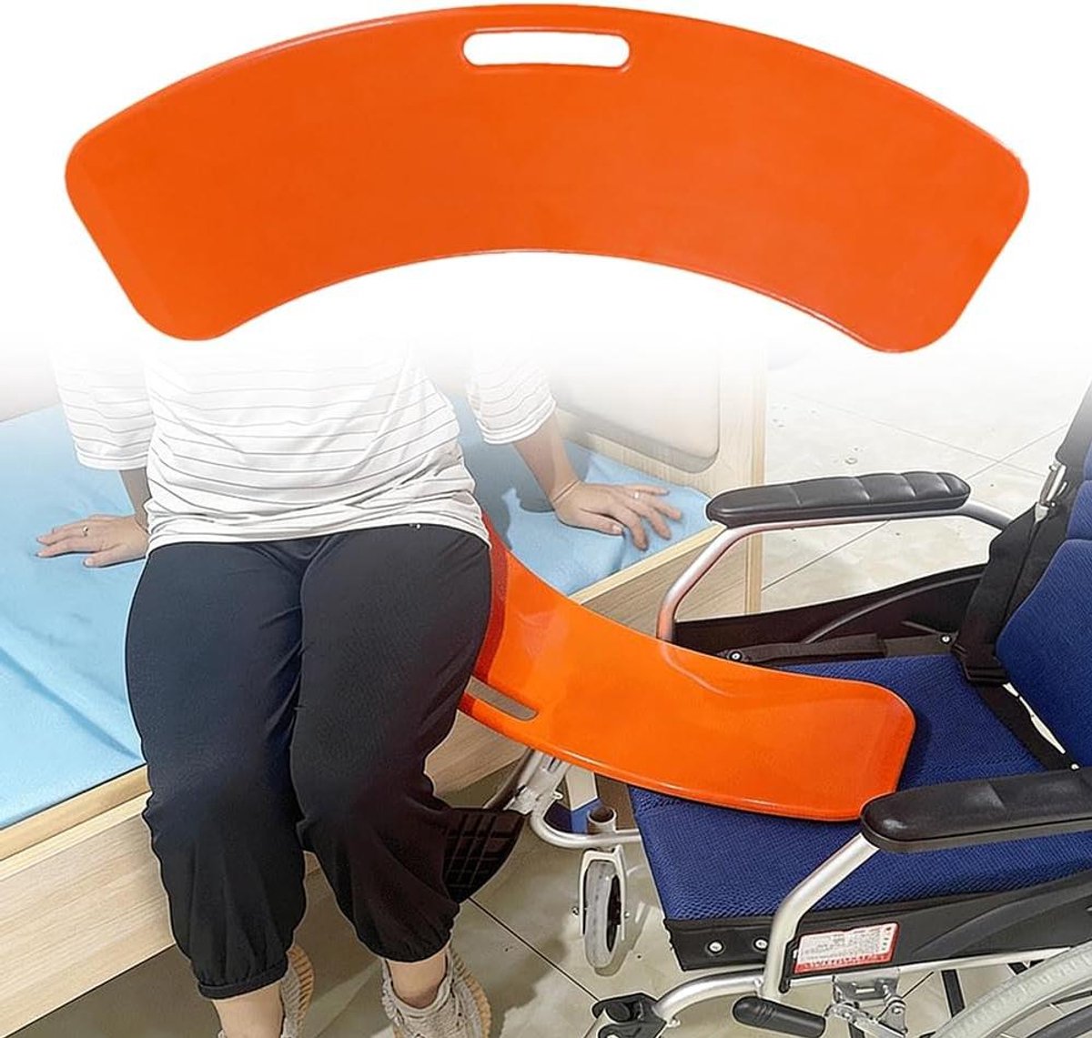 Transferplank - Hulpmiddel Mobiliteit - Onafhankelijk Verplaatsen - Hoog Draagvermogen - 80 x 21 cm - Wit