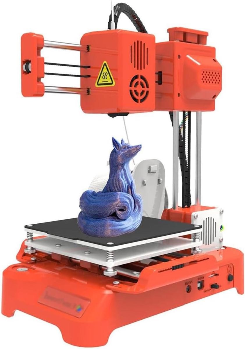 Mini 3D Printer - Desktop Printer - Creatief Ontwerpen - Stille Afdrukmodus - 100x100x100mm - Wit