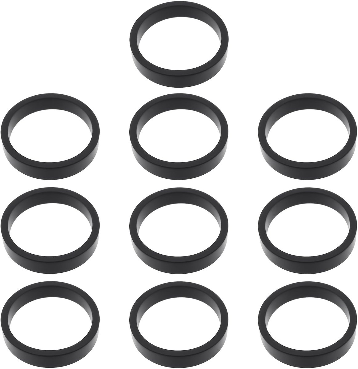 Dailygoods- Tractiebanden 10 Stuks - Vervanging 648003/544003 - H0 Schaal - Geschikt voor Fleischmann - Duurzaam Rubber - 10.6mm Diameter - Modeltreinbanden