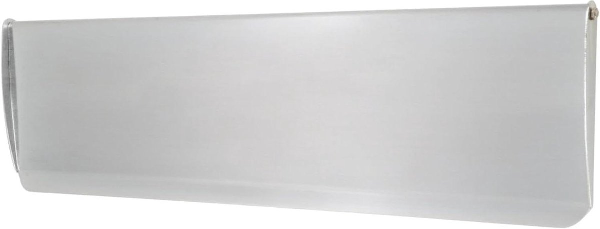 Briefplaat - Tochtstrip - Deur Beschermen - Victoriaanse Stijl - 280 x 85 mm - Satijn Chroom