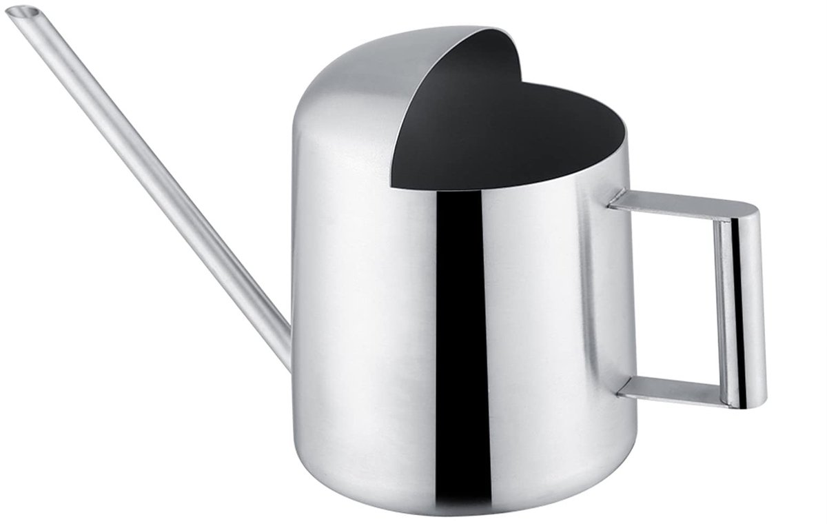 Dailygoods- Gieter 300ml - Roestvrij Staal - Ergonomisch Design - Lange Schenktuit - Binnen/Buiten Gebruik - Modern Design - Plantenbewateringskan