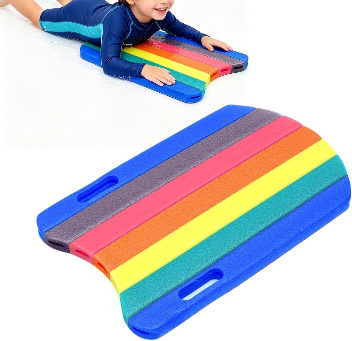 Zwemplank Kinderen Volwassenen - Drijfplank Veiligheid - Water Training - Stevig EPE Frame - 485 x 308 cm - Blauw