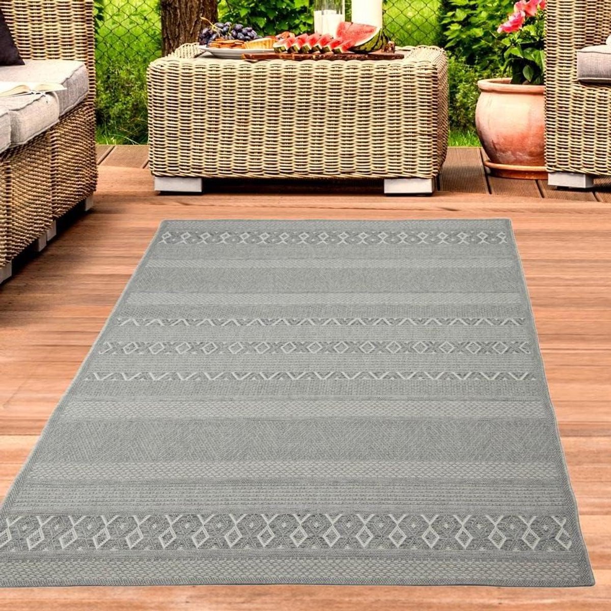Sisal Look Tapijt - Binnen Buiten Kleed - Verfraaien Woonruimte - Geschikt Vloerverwarming