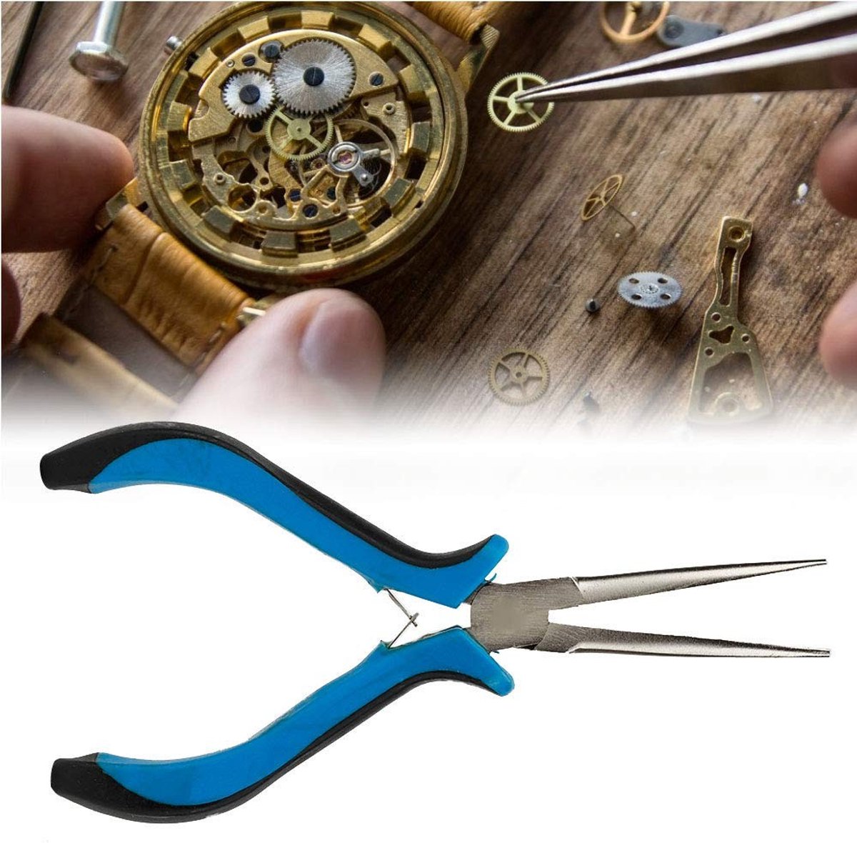 Dailygoods- Tang Extra Lang - Puntige Tang - Handgereedschap - Gereedschap voor Sieraden - Comfortabele Grip - Hoogwaardige Materialen - Kniptang