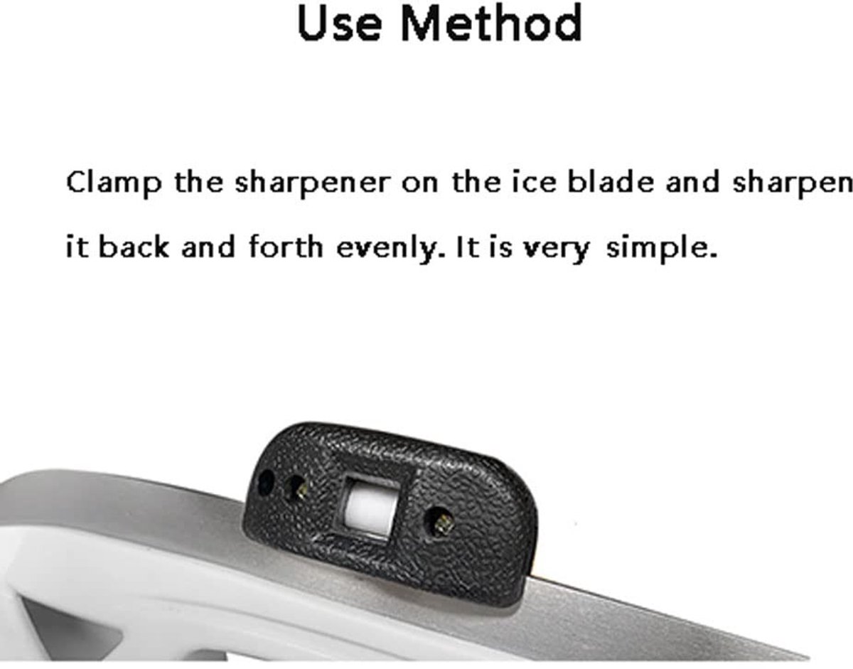 Dailygoods- Schaatsen Messlijper Draagbaar - Verstelbare Slijper - Slijtvaste Schaatsmespuntenslijper - Inclusief Opbergtas - Compact en Lichtgewicht - Hoogwaardig Materiaal - Schaatsmeslijper