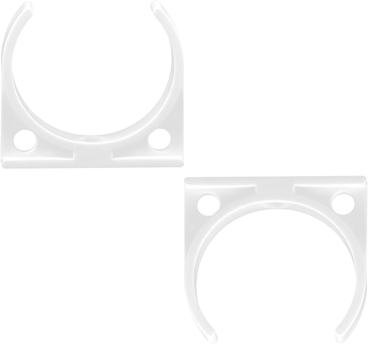 Dailygoods- Fixing Clips - 2 Stuks - 47 x 50 mm - Waterfilter Beugel - Duurzaam Plastic - Eenvoudige Installatie - Hoge Stabiliteit - Waterfilterclip