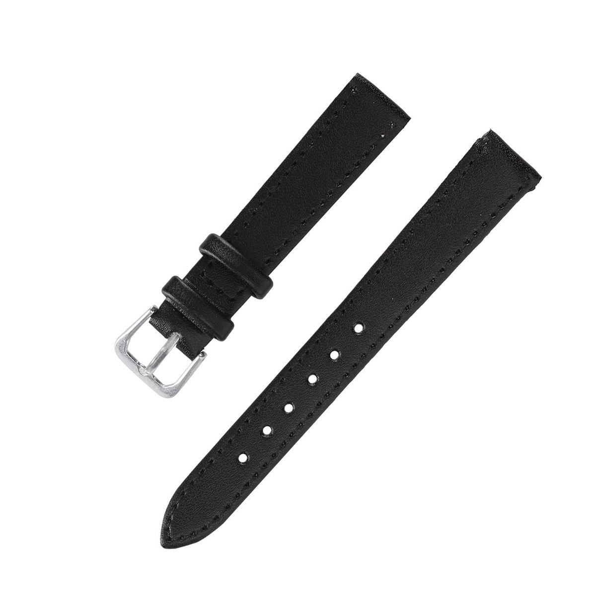 Dailygoods- Horlogeband PU-leer - Universeel horlogebandje - Vervangend deelaccessoire - 14 mm - Ideaal comfort - Duurzaam en waterdicht