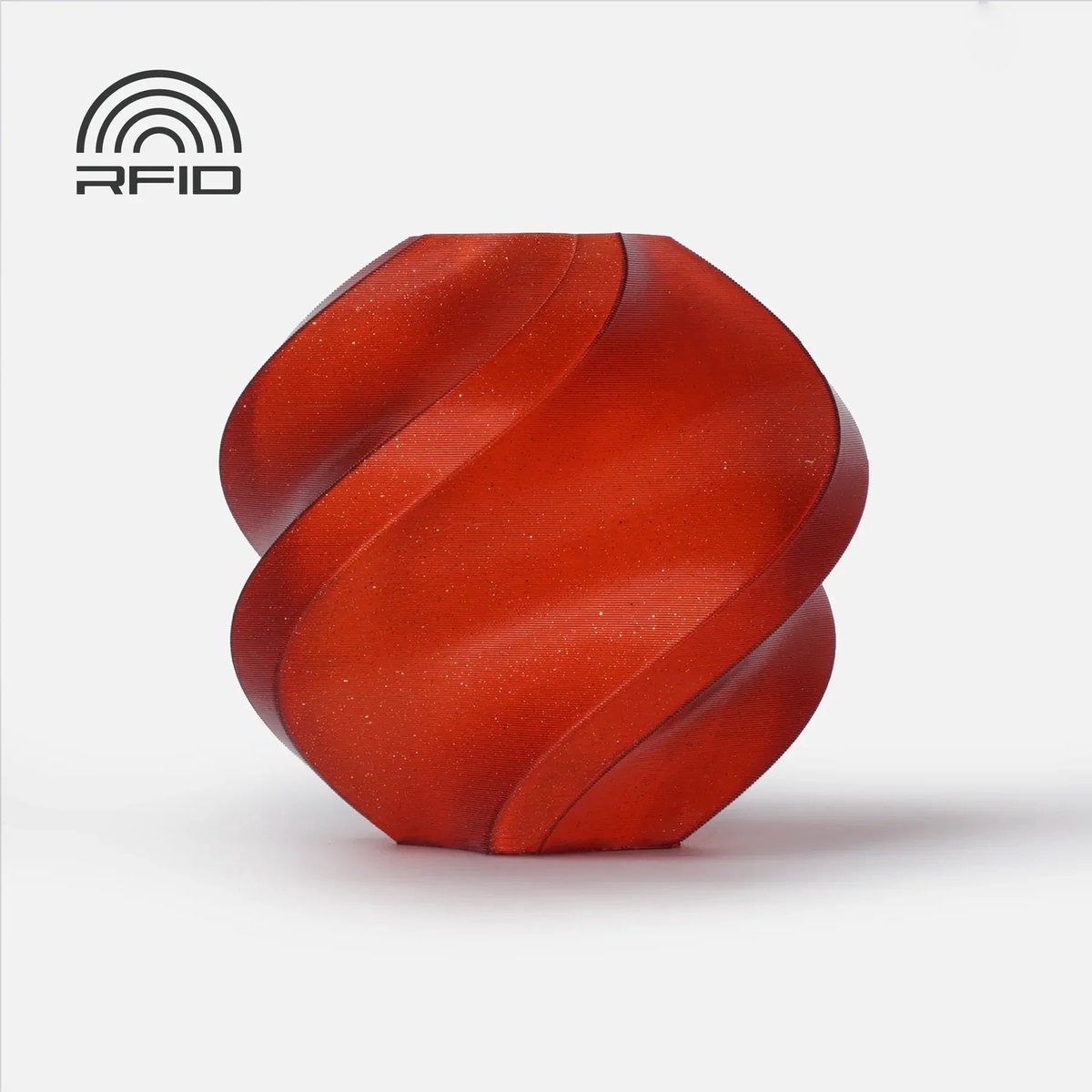 Bambu Lab PLA Sparkle - Crimson Red (Rood) - 1.75mm - 1kg - met spoel