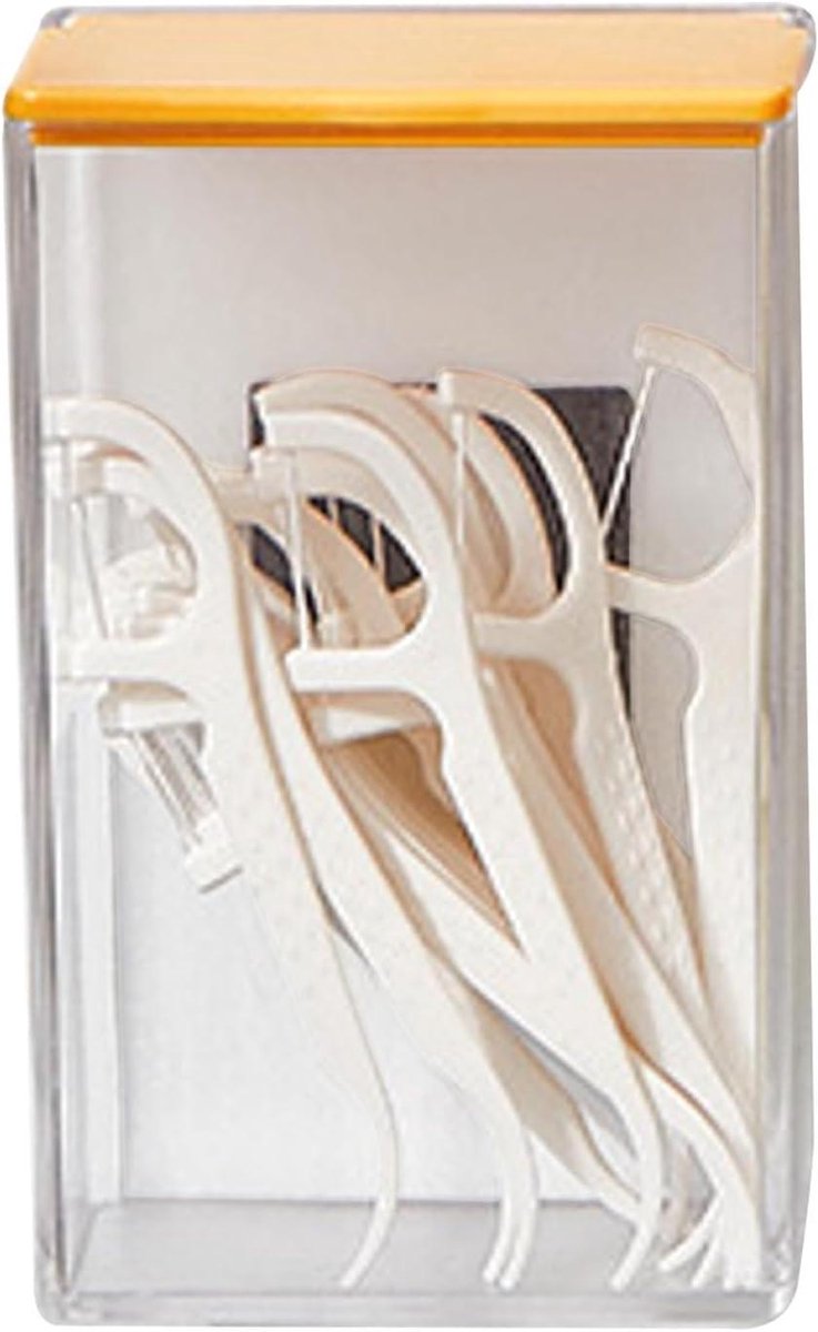 Magnetische Koelkastdoos - Opbergvak Koelkast - Keuken Organiseren - Sterke Magnetische Bevestiging - 10x6x4 cm - Geel