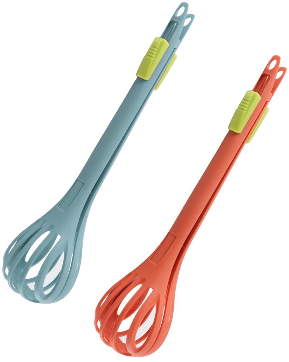 Dailygoods- Voedselclip 2-in-1 - Eiergarde/Broodclip - Multifunctioneel - Ruimtebesparend - Hygiënisch - Vaatwasserbestendig - Keukentang