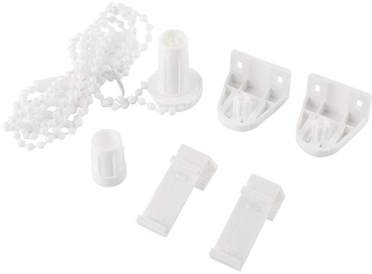 Dailygoods- Reparatieset - Rolgordijnmontage - Koppelingsbeugel - Zijkatrolketting - Kunststof - Geschikt voor buis 17-18 mm - Rolgordijn