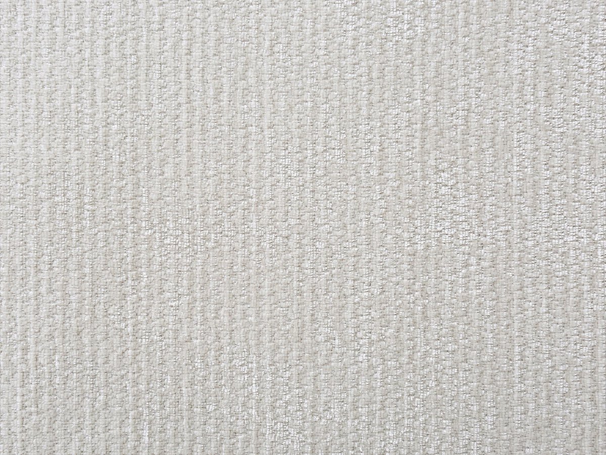 Vente-unique Hoekfauteuil links in gestructureerde gebroken witte stof CARLIVI