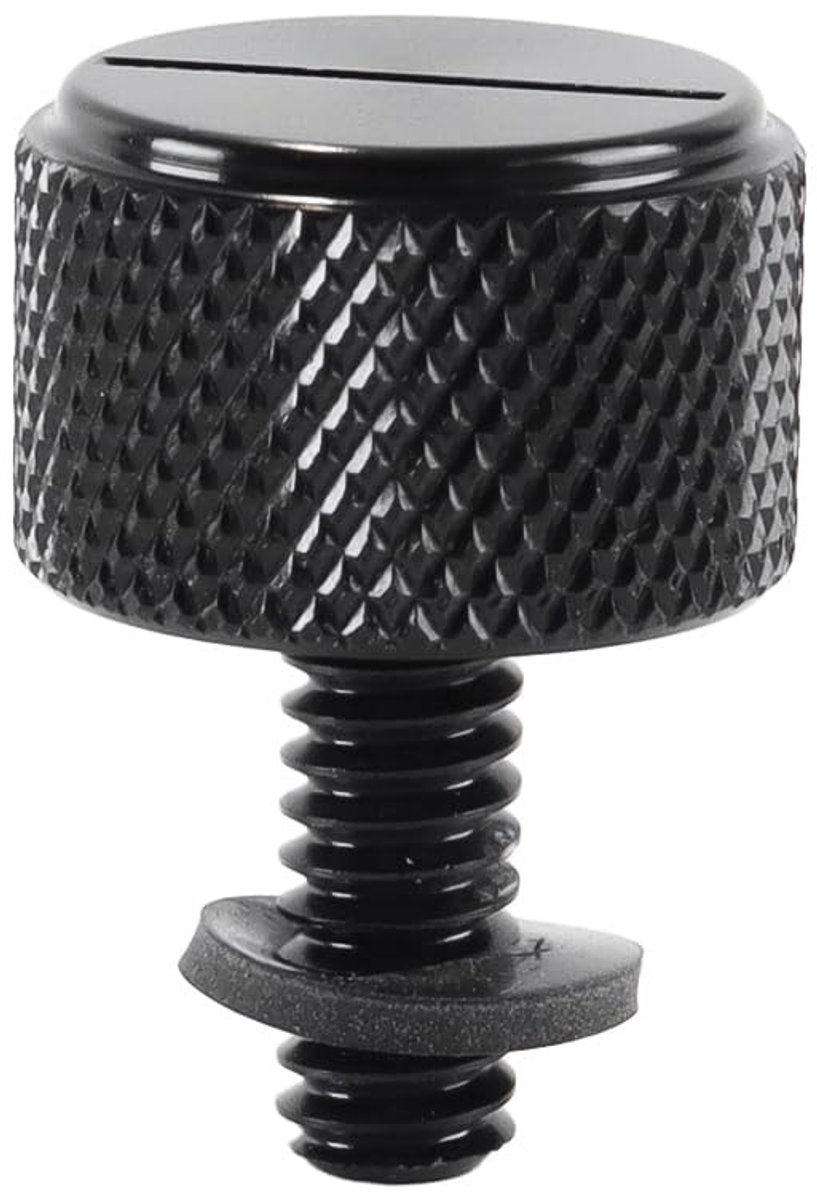 Dailygoods- Achterbankbouten Universele Pasvorm - CNC-Aluminium - Geschikt voor Harley-Davidson 1996+ - Retrostijl - Zwart - Slijtvast en Corrosiebestendig - Zadelbout