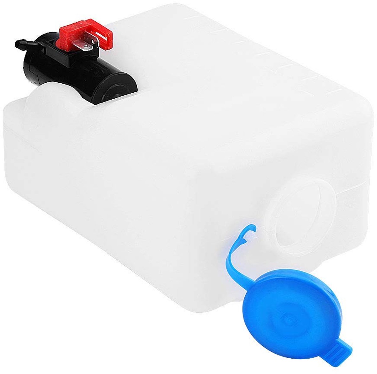 Dailygoods- Voorruitwasmachine Universeel - 12V Pomp - 1.2LTR Fles - Montagebeugel - Reinigingsgereedschap - Compleet met Accessoires - Ruitwasmachine