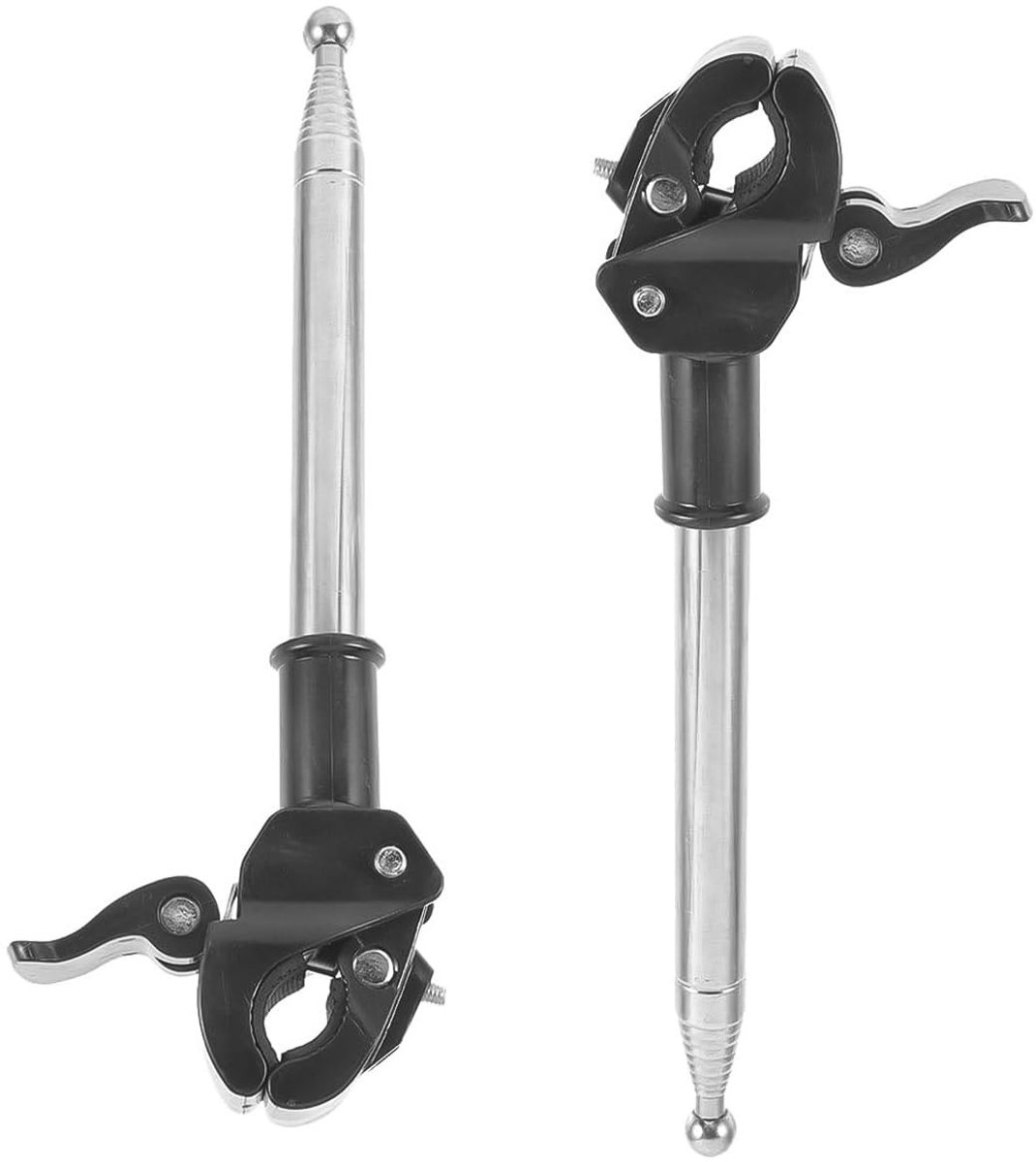 Dailygoods- Vlaggenmast Standaard - Telescopische Vlaggenmastbeugel - Motorfietsvlaggenmast - Vlaggenstokhouder - Flexibel en Duurzaam - Geschikt voor Diverse Evenementen - Vlaggenstok