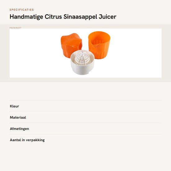 Dailygoods- Citruspers Handmatig - Citruspers RVS - Citruspers Hand - Multifunctioneel - Draagbaar - Voedselveilig ABS-Materiaal - Fruitpers van Dailygoods — afbeelding 3