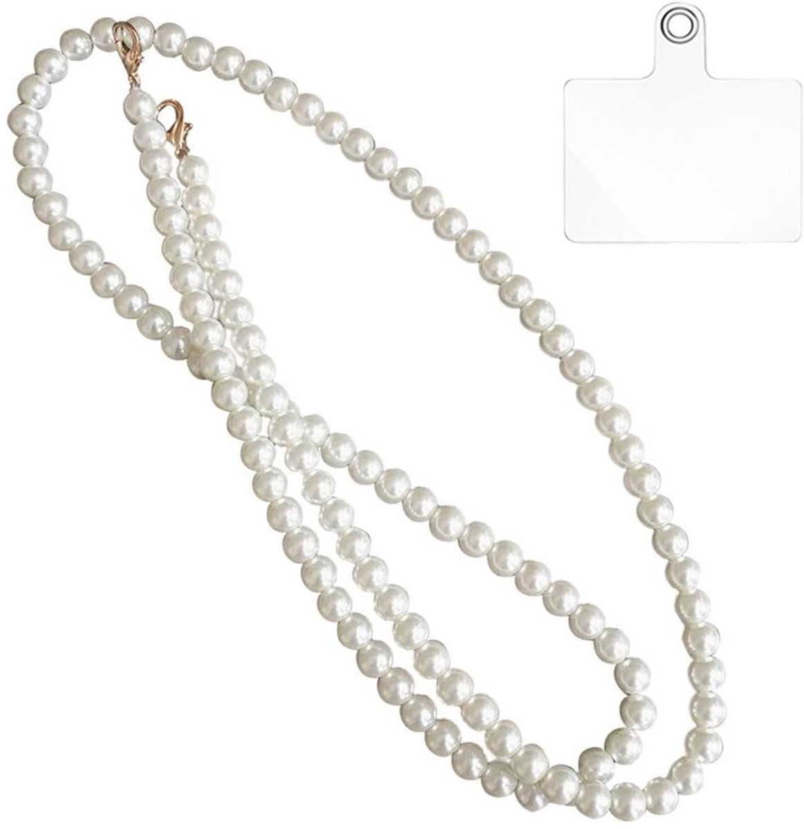 Dailygoods- Parelketting Universeel - Telefoonkoord - Mobiele Telefoonketting - Armbandhanger - Beaded Lanyard - Compatibel met de meeste smartphones