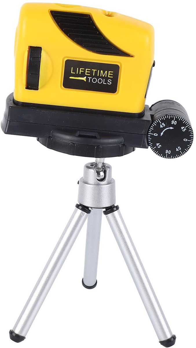 Dailygoods- Laserwaterpas Zelfnivellerend 360° - Statief - Infrarood - Verticale/Horizontale Functie - Kosteneffectieve Markeertool - Werkbereik 5 Meter - Waterpas