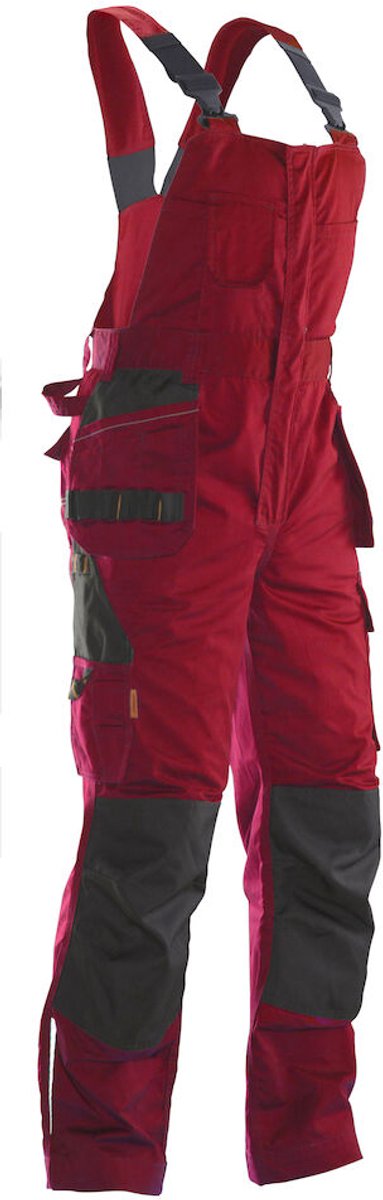 Jobman 3730 Bib N' Brace 65373020 - Rood/Zwart - C60