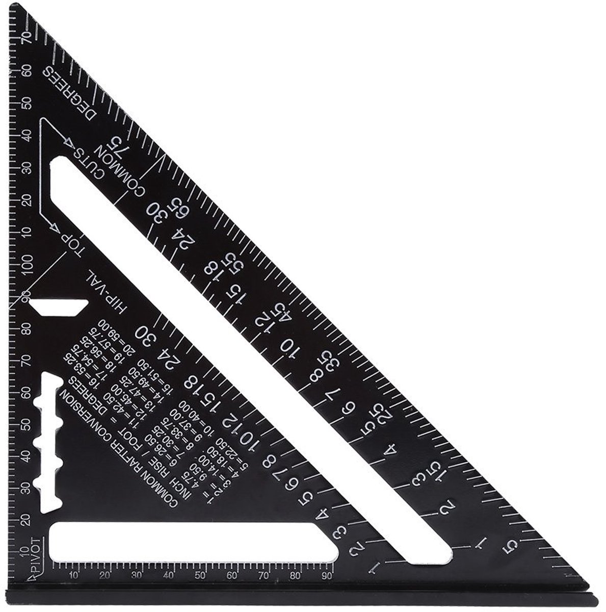 Dailygoods- Hoekmeter Digitale - Winkelhaak - Gradenboog - Aluminium - Antiroest - 0-90° Schaal