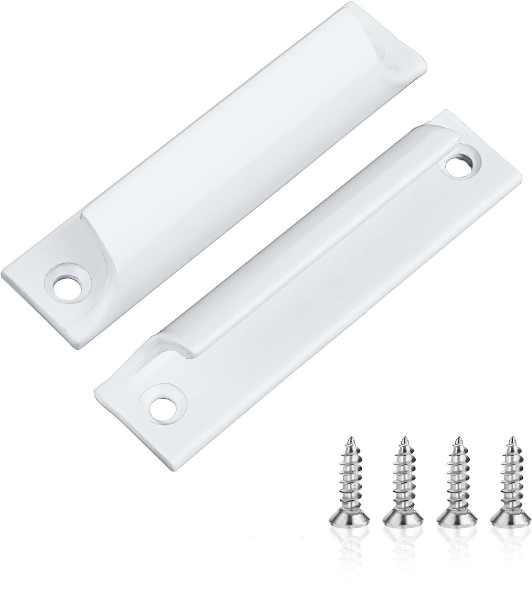 Dailygoods- Balkondeurgreep - 2 Stuks - Aluminiumlegering - Buitendeurgreep - Meubelgreep - Roestvrijstalen Schroeven - Uniek Design - Deurgreep