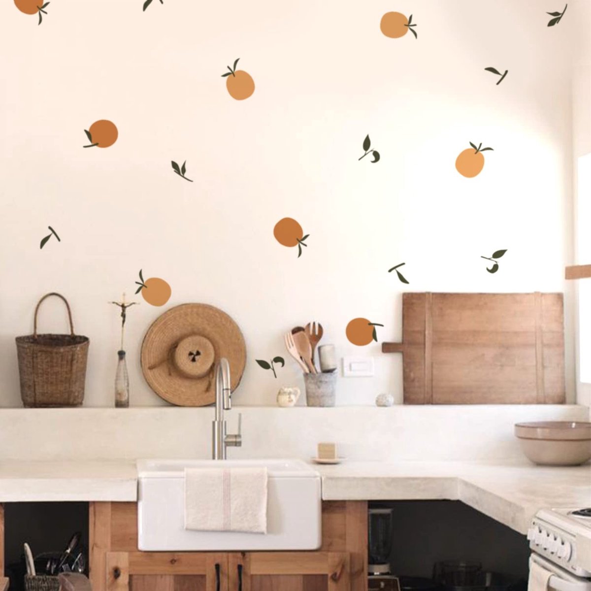Dailygoods- Muurstickers Peel & Stick - Wanddecoratie Woonkamer - Wanddecoratie Slaapkamer - Muurstickers Boho - Muurstickers DIY - 24 Stuks Decoratie