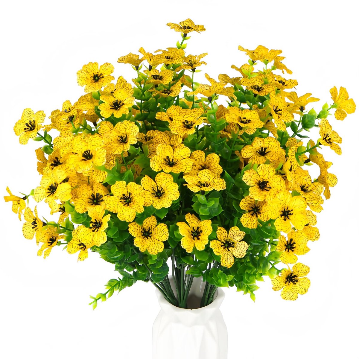 Dailygoods- Kunstbloemen UV-bestendig - Kunstplanten voor buiten - Nepbuxusplanten - Kunstgroen voor binnen - Hangende planten - Hoogwaardige materialen - Nepbloemen