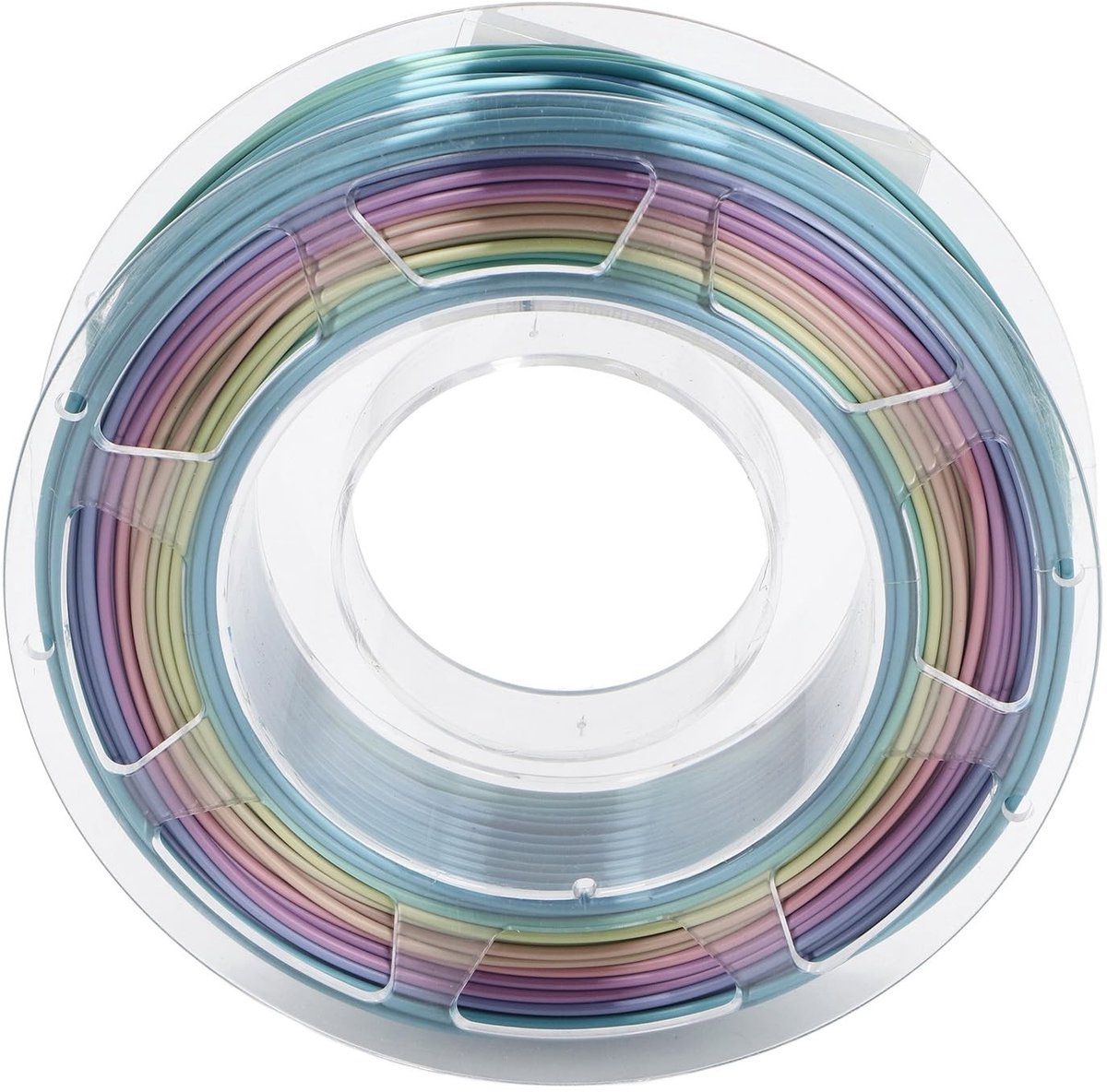 Dailygoods- PLA-Filament 200g Glanzend - Meerkleurig Gradiënt - 1,75 mm - Compatibel met FDM 3D-printers - Hoge hardheid - Uitzonderlijke printbaarheid - 3D-printmateriaal