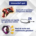 Interactief spel met oplaadbare laserpistolen, vesten met lichteffecten en realistische geluiden. Inclusief USB-laadkabel.