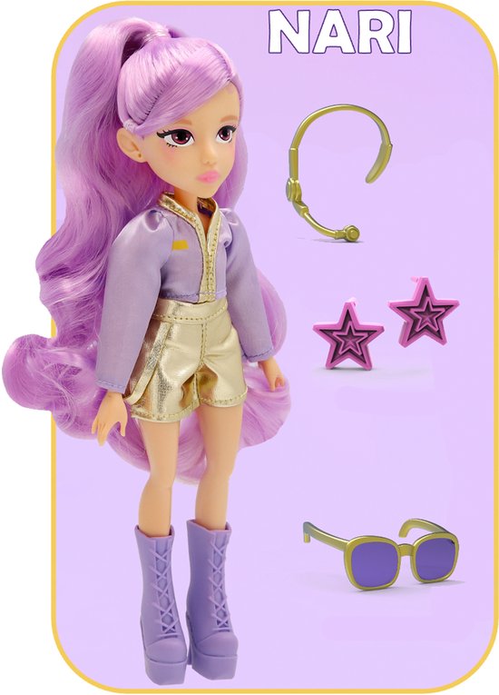 K-Pop Idol Fashion pop Nari - K-Pop Modepop- Incl. accessoires - 25 cm — afbeelding 2