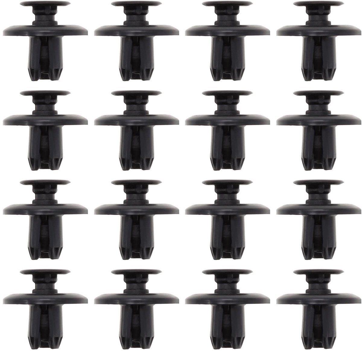 Dailygoods- Bumperbevestigingsclips 30 Stuks - Kunststof - Compatibel met Mitsubishi - 8mm Gat - Duurzaam - OEM MU488006 - Bevestigingsclips
