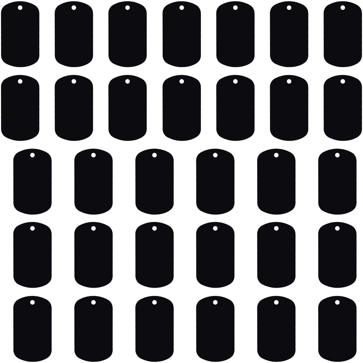 Dailygoods- Hondentags 32 stuks - Blanco Aluminium - Herbruikbaar - Gepersonaliseerd - Hondenpenning - Duurzaam en Glad - Hondenpenningen