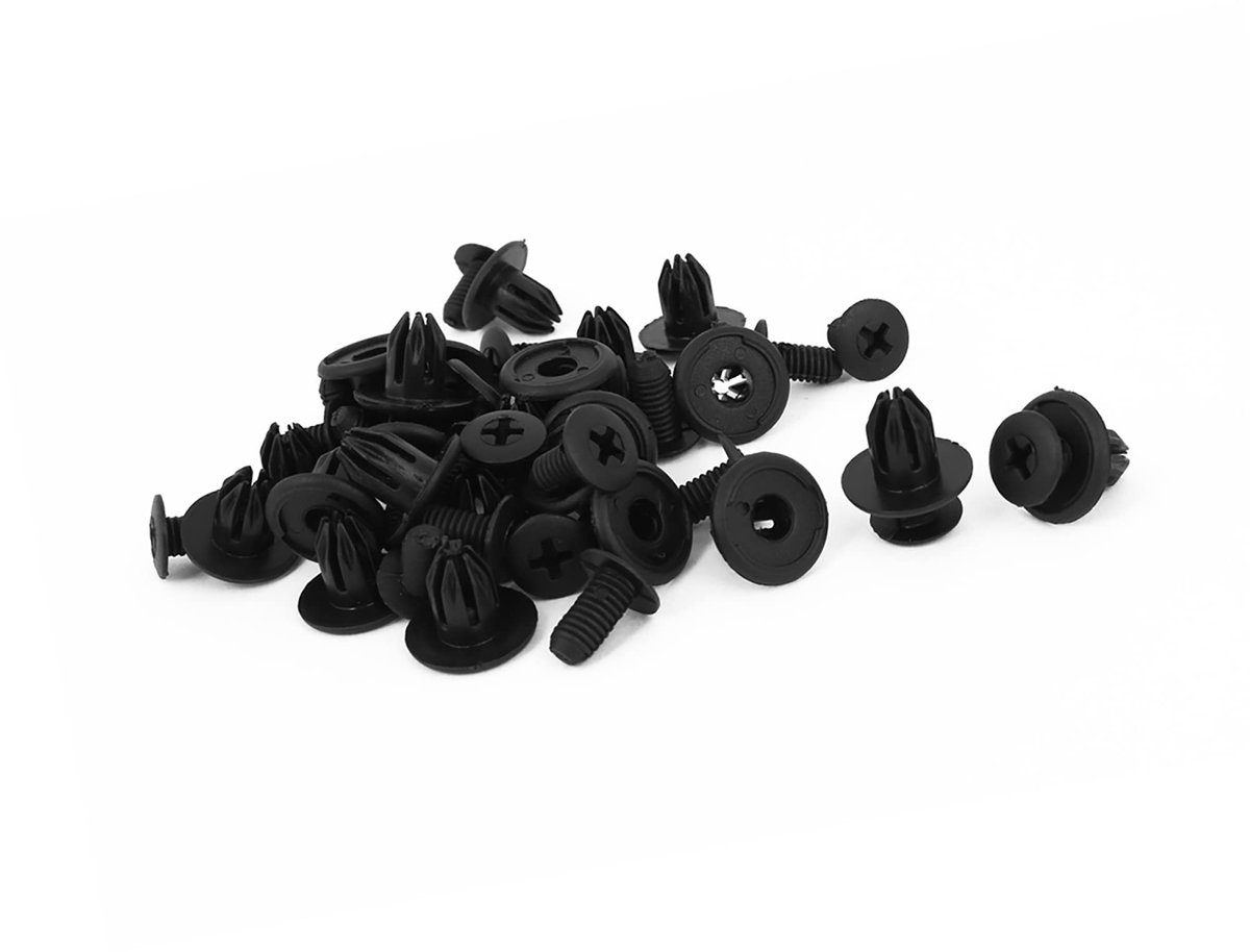 Dailygoods- Bumper Clip - Kunststof Bevestiging - Corrosiebestendig - Duurzaam - Set van 24 - Geschikt voor Auto/Motor/Vrachtwagen - Bevestigingsclip