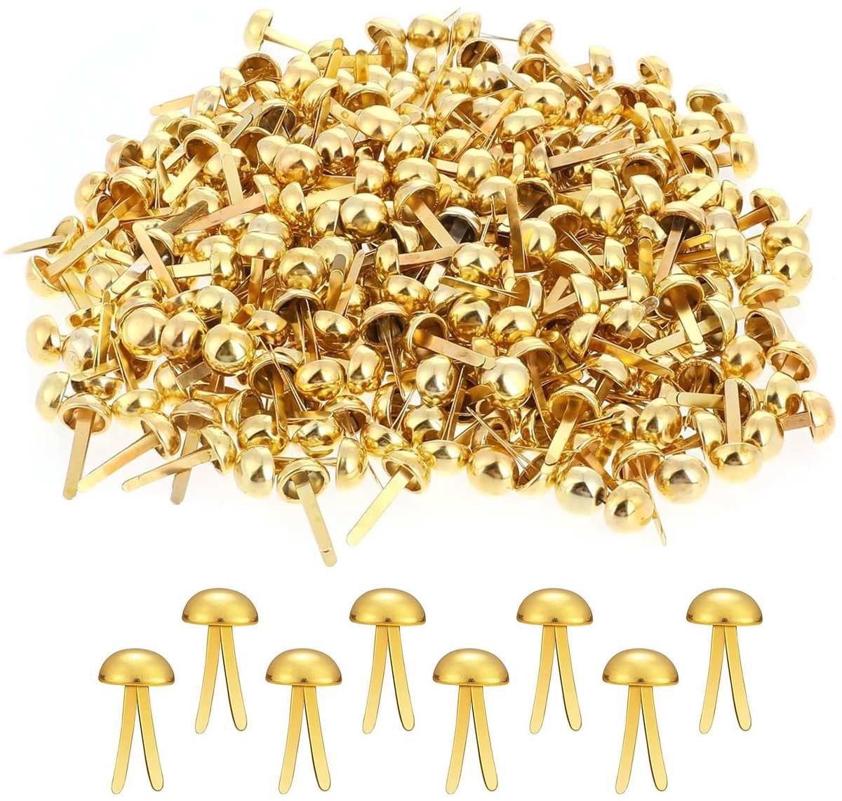 Dailygoods- Parijse Clips 300 Stuks - Goudkleurige Metalen Bevestigingsmiddelen - Corrosiebestendig - Decoratieve Accessoires - Voor Scrapbooking - Voor Handwerk
