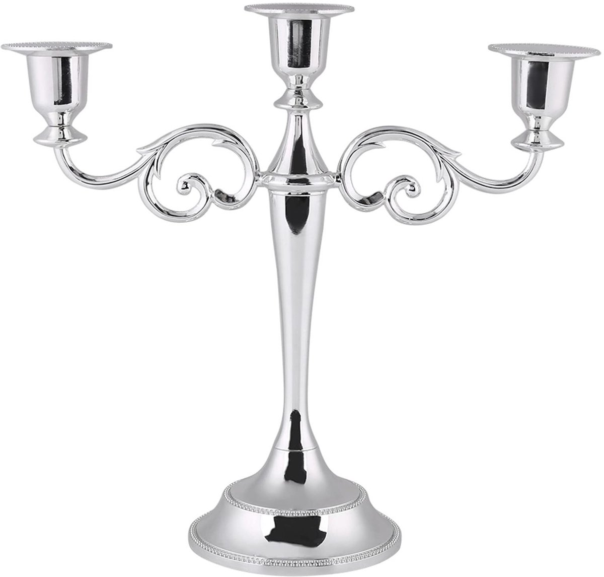 Dailygoods- Kandelaar 3-armig - Metalen Kandelaar - Europese Stijl - Bruiloft Decoratie - Retro Kandelaar - Geschikt voor Kaarsen - Kaarsenhouder