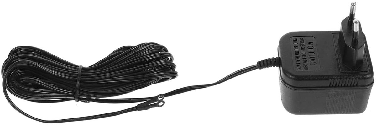 Deurbel Transformator - Stroomadapter - Videodeurbel Voeden - Internationale Veiligheid - 24 Volt - Zwart
