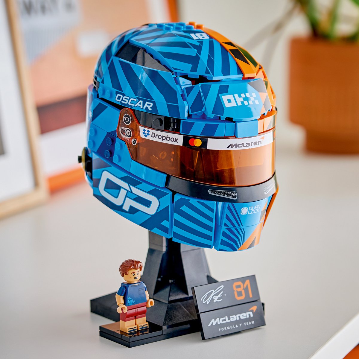 LEGO Editions McLaren Mastercard F1 Team Helm van Oscar Piastri Bouwpakket voor Kinderen 43017 — afbeelding 6