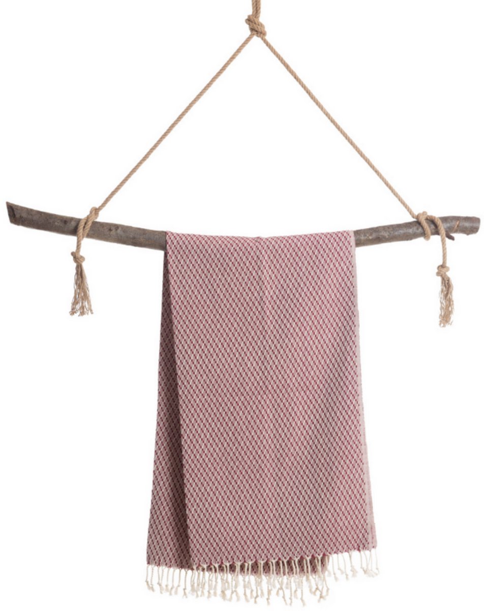 Samimi Noosa Luxe Hamamdoek Rood 180x100 cm